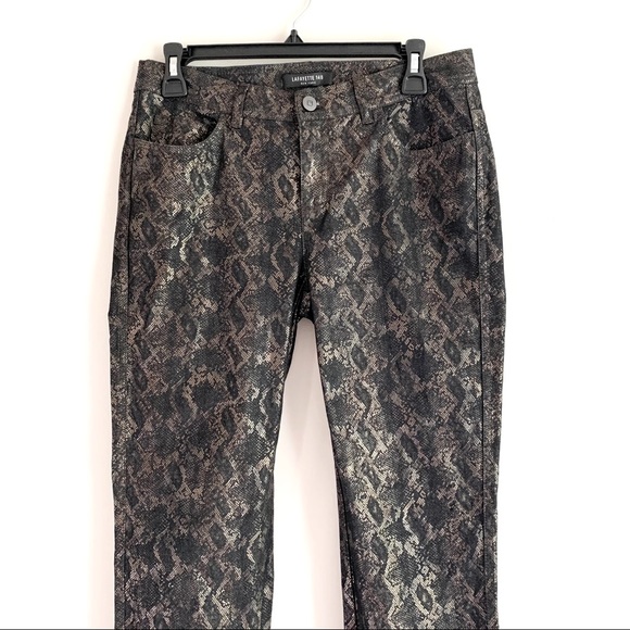 Lafayette 148 New York Denim - • lafayette 148 • metallic printed jeans women’s 4